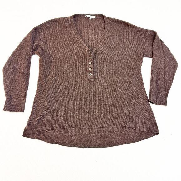 Madewell Brown Wool Alpaca Button Cardigan Pullover Sweater Size Small - Picture 1 of 6